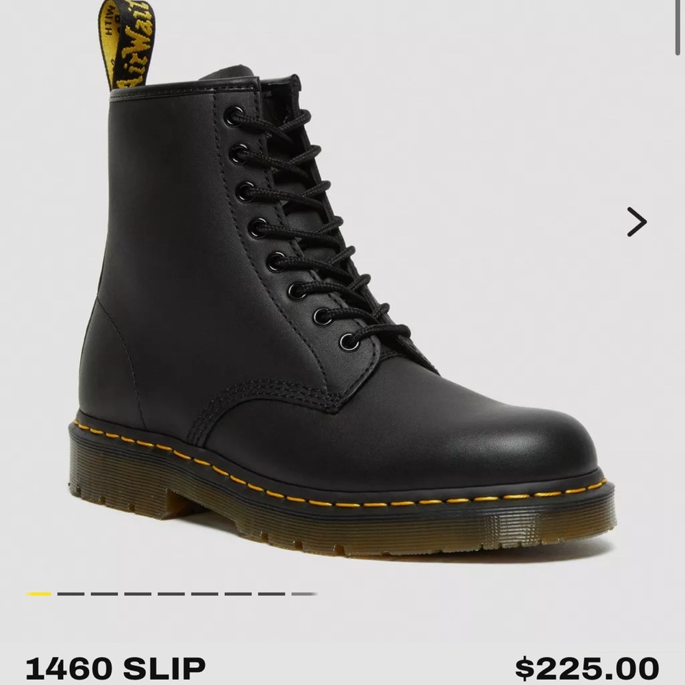 Dr. Martens 1460 smooth leather lace up boots